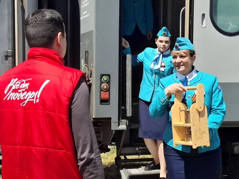 Частицу Вечного огня из Москвы доставили в Севастополь