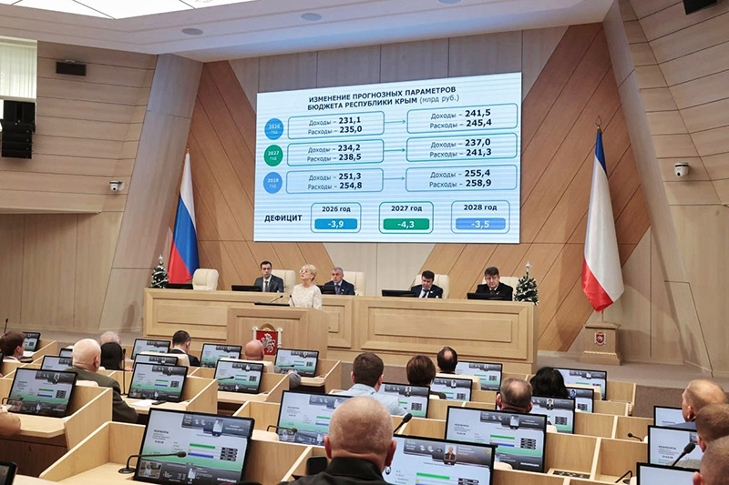 Госсовет Крыма принял бюджет республики и бюджет ТФОМС на 2026-2028 годы
