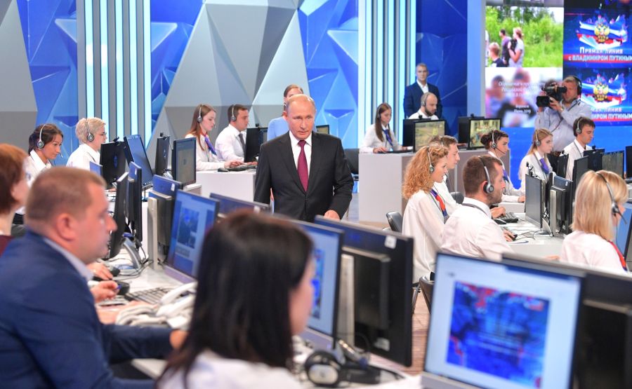 Прямая линия и пресс-конференция Владимира Путина вновь пройдут в совмещенном формате