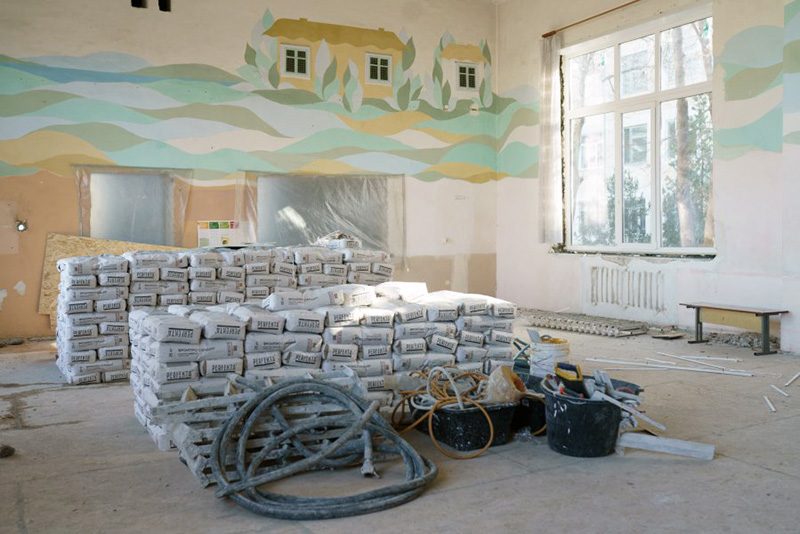 В школе № 28 в севастопольском поселке ГРЭС начался капитальный ремонт