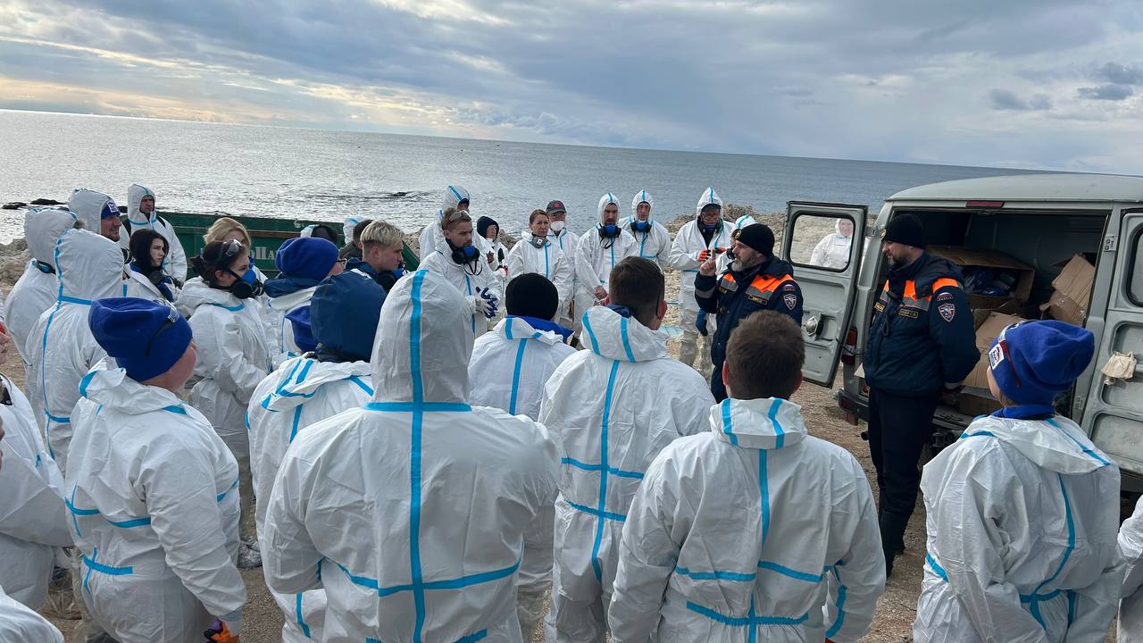 Непогода поставила на паузу вывоз загрязненного мазутом грунта в Севастополе