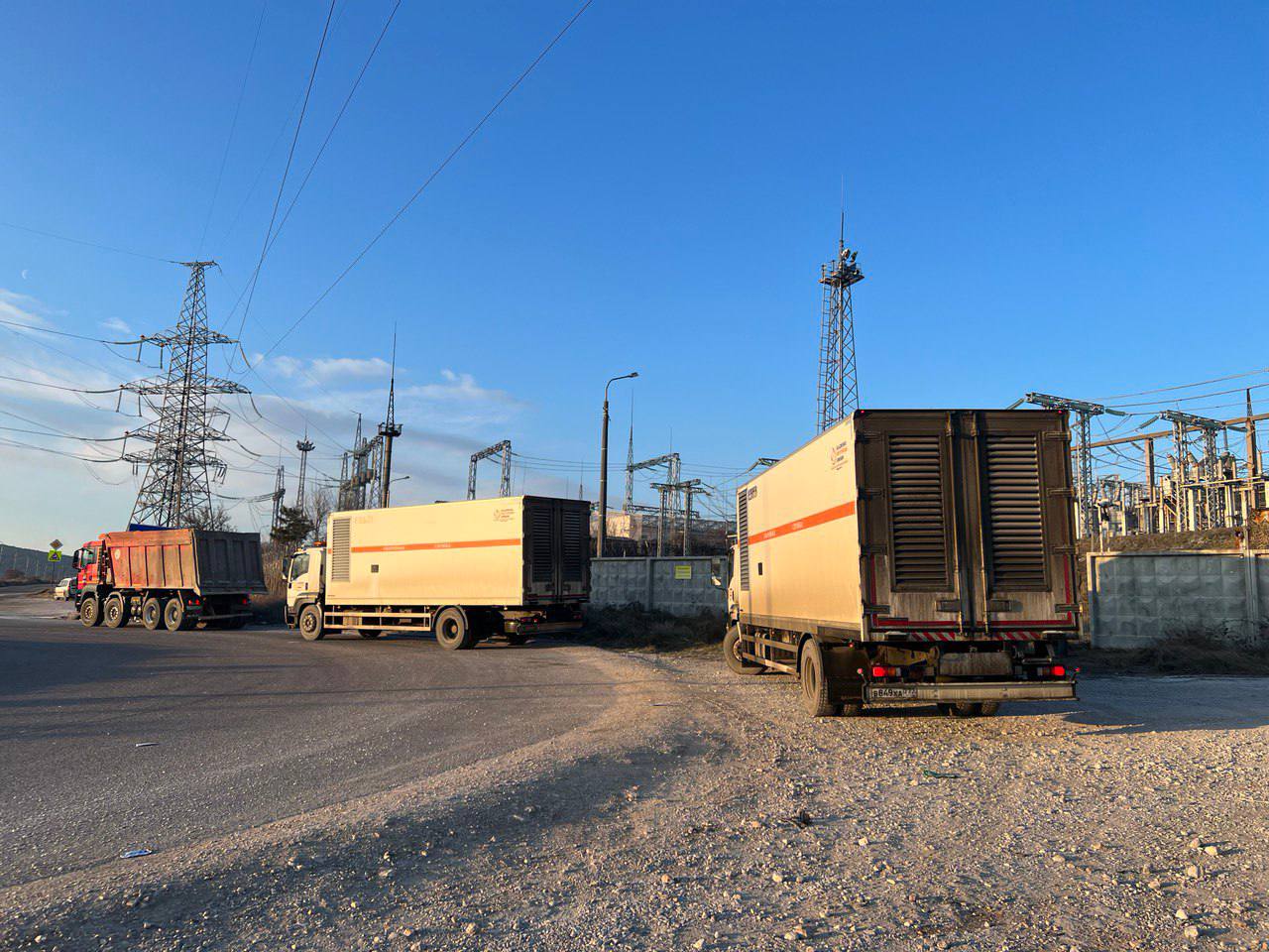 На Фиолент снова привезли дополнительные генераторы