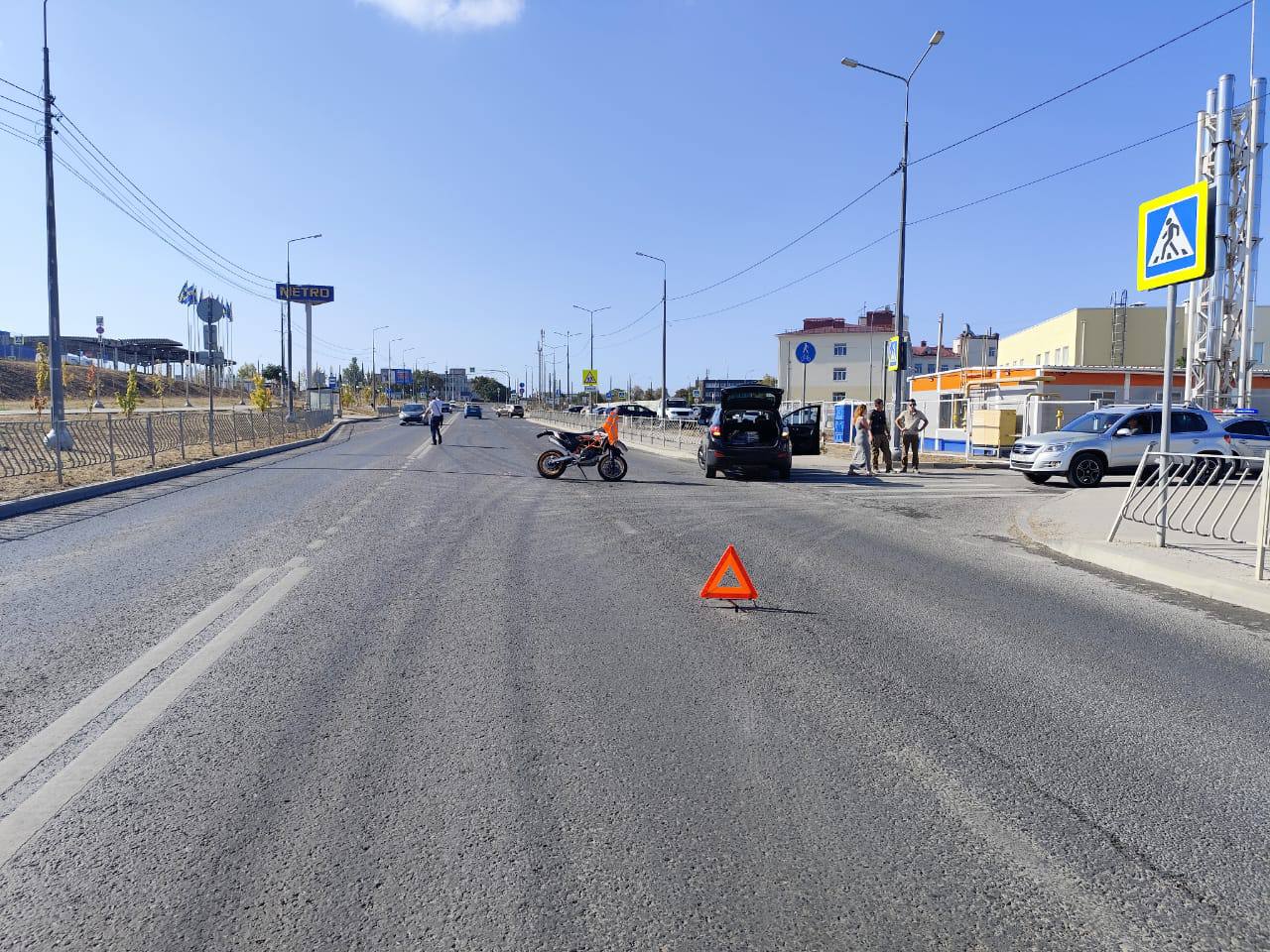 Мотоциклист пострадал в ДТП в Севастополе