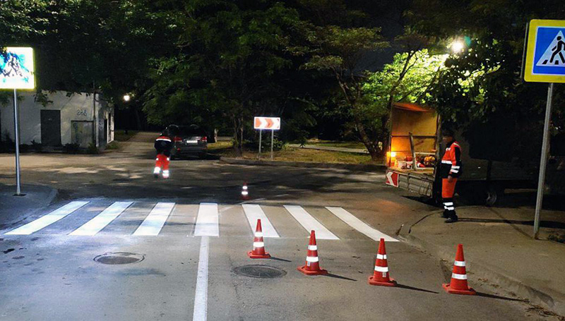 В Севастополе завершается подготовка улично-дорожной сети к новому учебному году