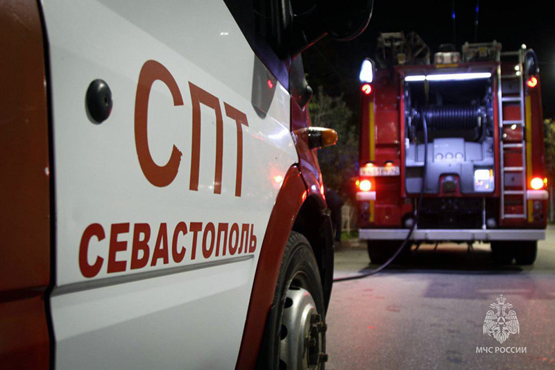 В Севастополе горело неэксплуатируемое кафе
