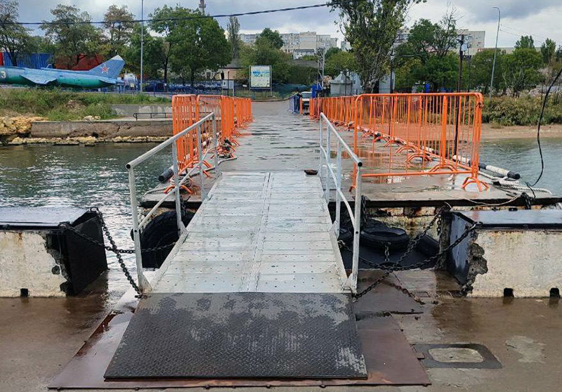 В Севастополе отремонтировали катерный причал на Михайловской батарее