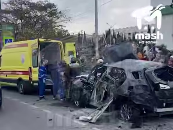 В Севастополе взорвалась машина: водитель погиб (видео)