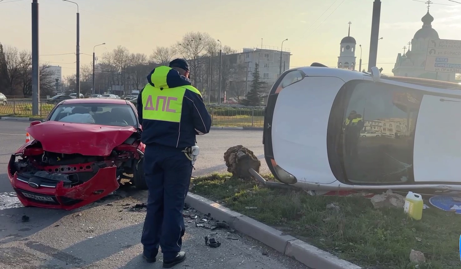 В ДТП на Свято-Никольской площади в Севастополе пострадал ребенок