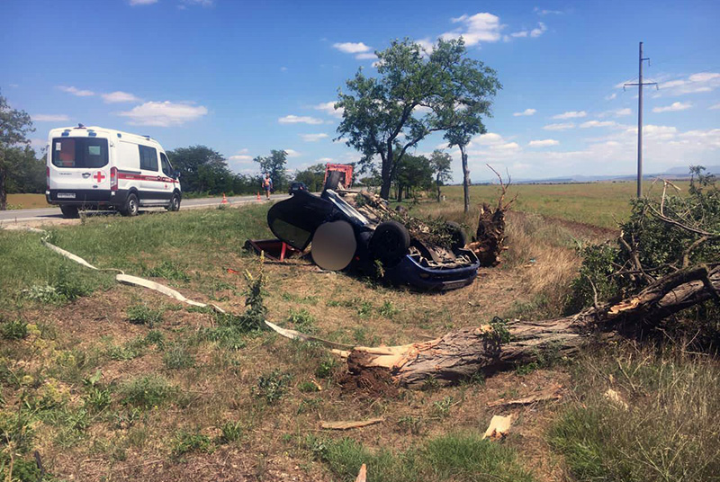 В Симферопольском районе Chevrolet намотался на дерево — водитель погиб