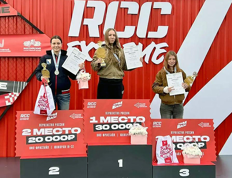 Севастопольская спортсменка София Силенко завоевала «серебро» первенства России по BMX