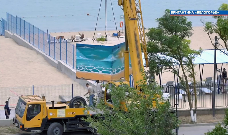 Белгородская область установила в крымском детском лагере четыре укрытия (видео)