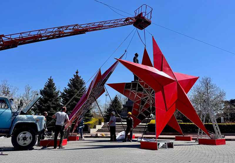 В Севастополе к 9 Мая установят более 50 праздничных инсталляций